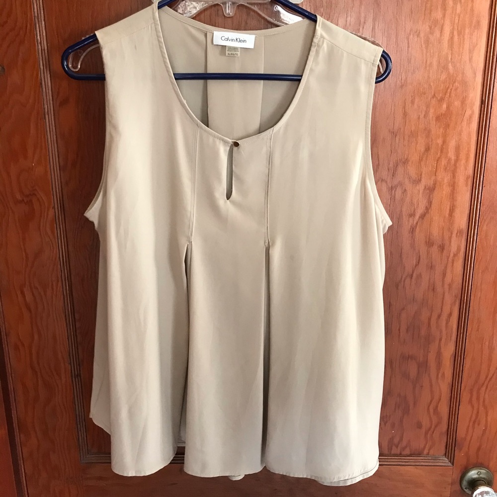 Calvin Klein sleeveless dress top.